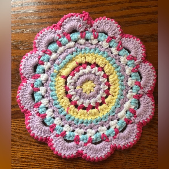 Colorful Crochet Coasters Set - Picture 9 of 9